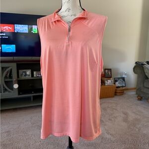 Tribal Coral Sleeveless Top